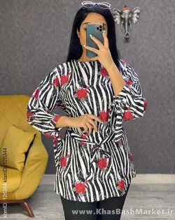 شومیز قواره دار چشم رز کد 43973