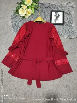 شومیز شلوار پولکی کد 6279