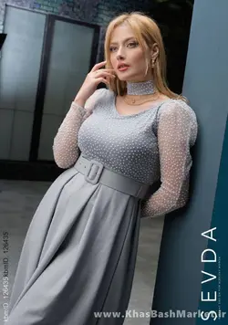 لباس مجلسی زنانه درسا قرمز کد 44143