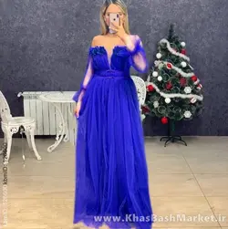 لباس مجلسی زنانه پیراهن غزل کد 44812