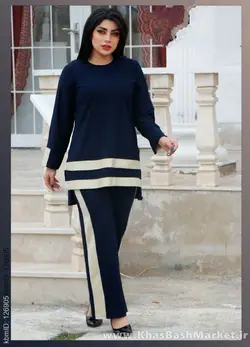 تونیک شلوار دو خط کد 48856