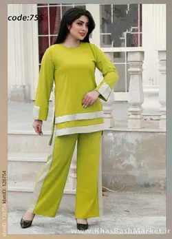 تونیک شلوار دو خط کد 48856