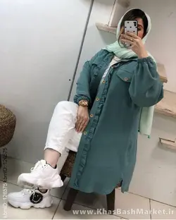 شومیز مانتویی شاپرک کد 6278