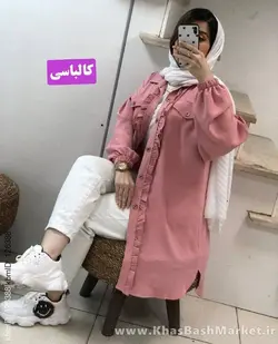 شومیز مانتویی شاپرک کد 6278