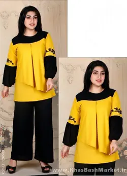 تونیک شلوار زنانه آستین چاپی کد 6276