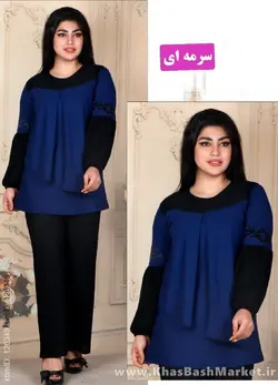 تونیک شلوار زنانه آستین چاپی کد 6276