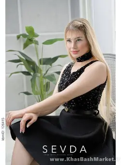 لباس مجلسی زنانه پانیا زرشکی کد 44134