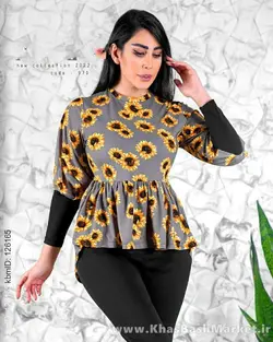 ست شومیز شلوار آفتاب گردان کد 40674