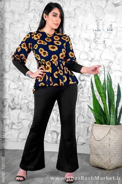 ست شومیز شلوار آفتاب گردان کد 40674