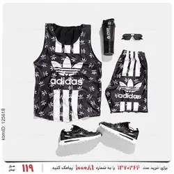 ست رکابی و شلوارک مردانه Adidas مدل 26597