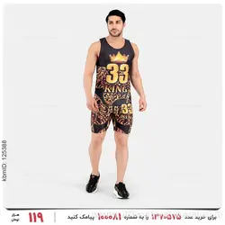ست رکابی و شلوارک مردانه King مدل 26598