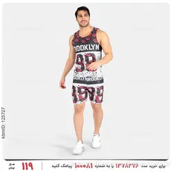 ست رکابی و شلوارک مردانه Brooklyn مدل 25467