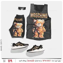 ست رکابی و شلوارک مردانه Moschino مدل 26257