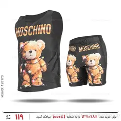 ست رکابی و شلوارک مردانه Moschino مدل 26257