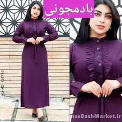 پیراهن زنانه یقه چین کد 20273