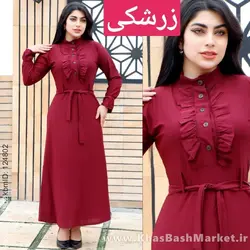 پیراهن زنانه یقه چین کد 20273