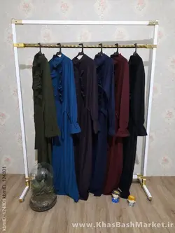 پیراهن زنانه یقه چین کد 20273