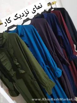 پیراهن زنانه یقه چین کد 20273