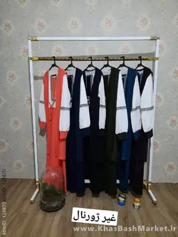 پیراهن مانتویی دو تیکه سنتی کد 80580