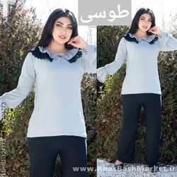 شومیز شلوار یقه چین کد 59259