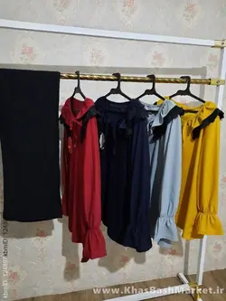 شومیز شلوار یقه چین کد 59259