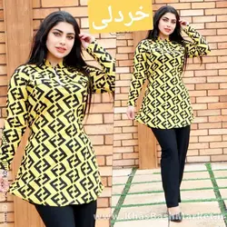 شومیز شلوار فندی کد 18677