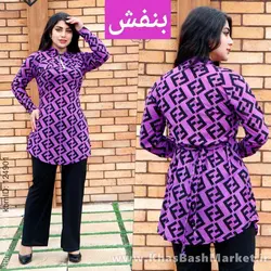 شومیز شلوار فندی کد 18677