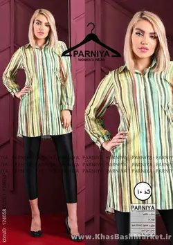 شومیز طرح دار کد 7151