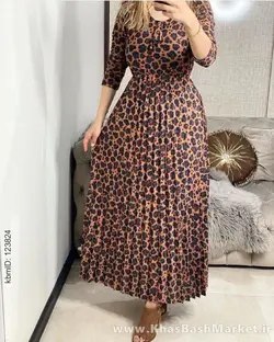 پیراهن ساحلی قواره دار آستین بلند کد 9426