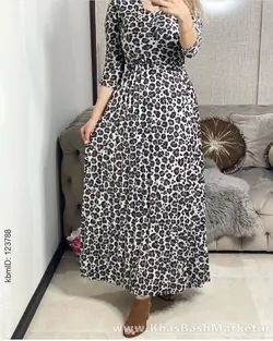 پیراهن ساحلی قواره دار آستین بلند کد 9426