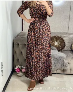 پیراهن ساحلی قواره دار آستین بلند کد 9426