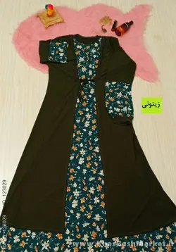 ست پیراهن مانتو زنانه مروا کد 43394