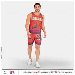 ست رکابی و شلوارک مردانه Jordan مدل 25462