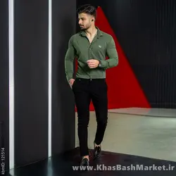 پیراهن مردانه سبزمدل VQ