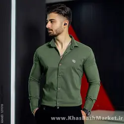 پیراهن مردانه سبزمدل VQ