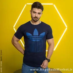 تیشرت آدیداس سرمه ای مردانه مدلAtron