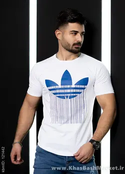تیشرت آدیداس سفید مردانه مدلAtron