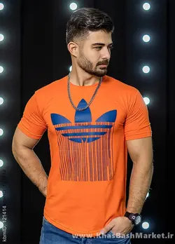 تیشرت آدیداس نارنجی مردانه مدلAtron
