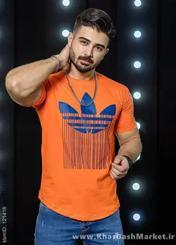 تیشرت آدیداس نارنجی مردانه مدلAtron