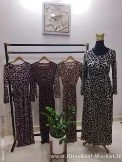 پیراهن ساحلی زنانه لمه پلنگی کد 5321