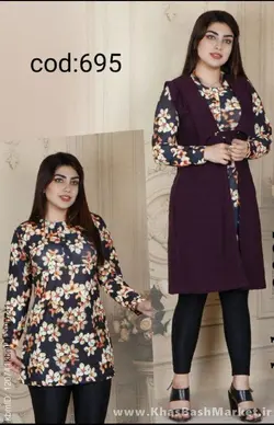 تونیک دو تیکه چاپ دیجیتال کد 4447