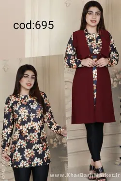 تونیک دو تیکه چاپ دیجیتال کد 4447