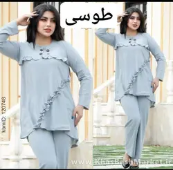 شومیز شلوار چین دار کد 9751