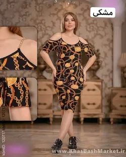 تیشرت شلوارک سرشانه زنجیری کد 5322