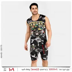 ست رکابی و شلوارک مردانه Philipp Plein مدل 25254