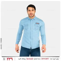 پیراهن لی زیپ دار مردانه Nika مدل 25618