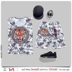 ست رکابی و شلوارک مردانه Gucci مدل 25249