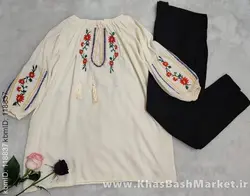 شومیز گلدوزی تارا کد 34601