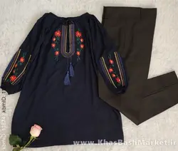 شومیز گلدوزی تارا کد 34601