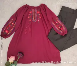 شومیز گلدوزی تارا کد 34601